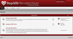 Desktop Screenshot of forum.stopafib.org
