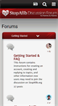 Mobile Screenshot of forum.stopafib.org