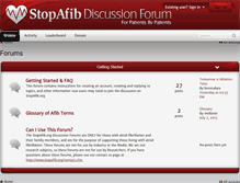 Tablet Screenshot of forum.stopafib.org